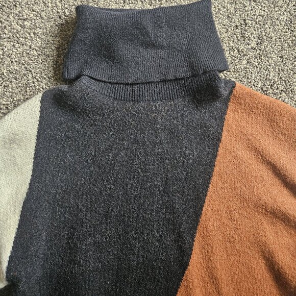 Blu Pepper High Neck Knit Sweater Dress - Picture 2 of 4